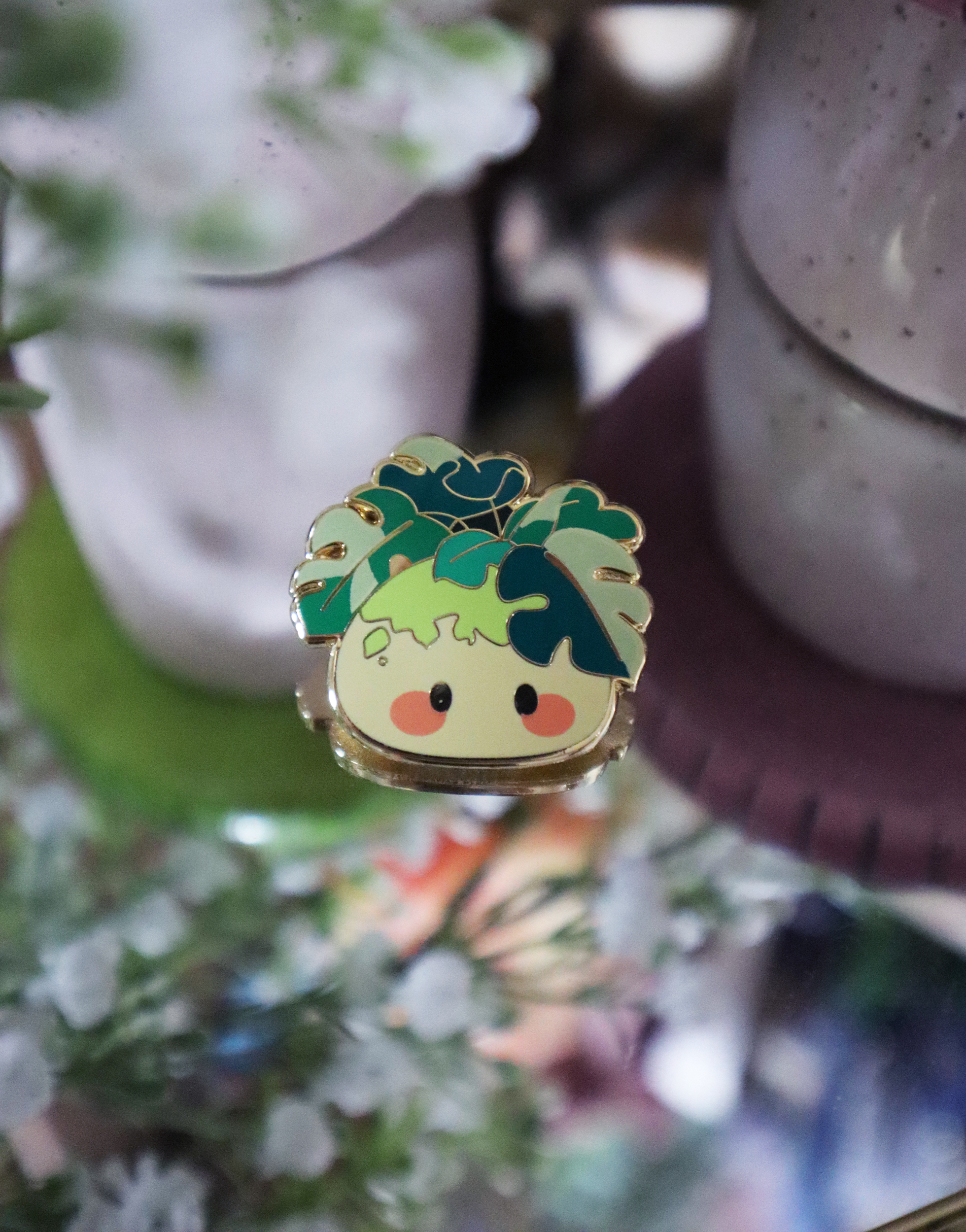 Genshin Impact Seelie Flowers Mini Enamel Pins